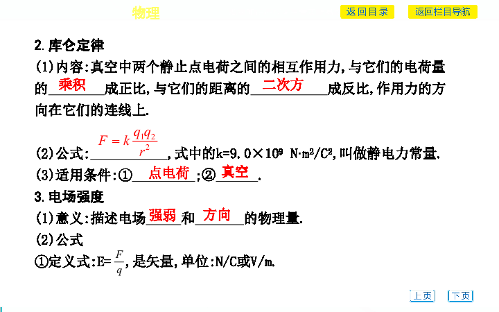 2020版广东省普通高中学业水平考试物理专题复习课件《选修3-1》　专题一　电场35张PPT