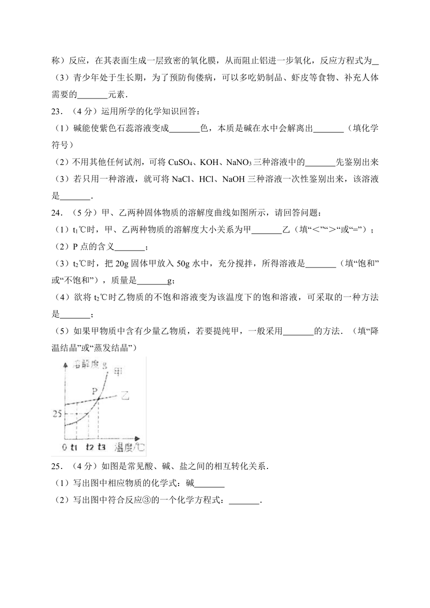 黑龙江省鸡西市密山市2017-2018学年九年级上学期期末考试化学试卷（WORD版）