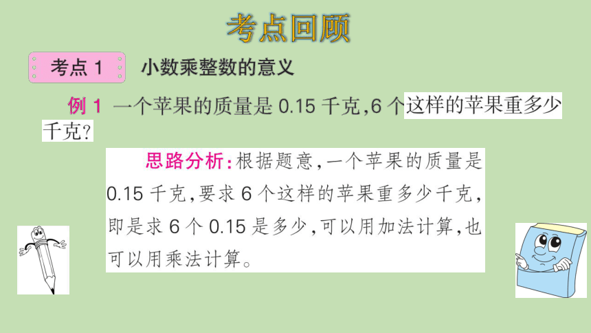 人教版数学五年级上册1小数乘法 整理和复习  课件（20张ppt）