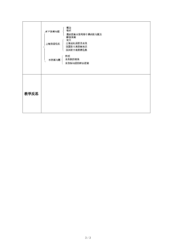 沪教版地理六下全球篇4.3自然资源的利用和保护 教案