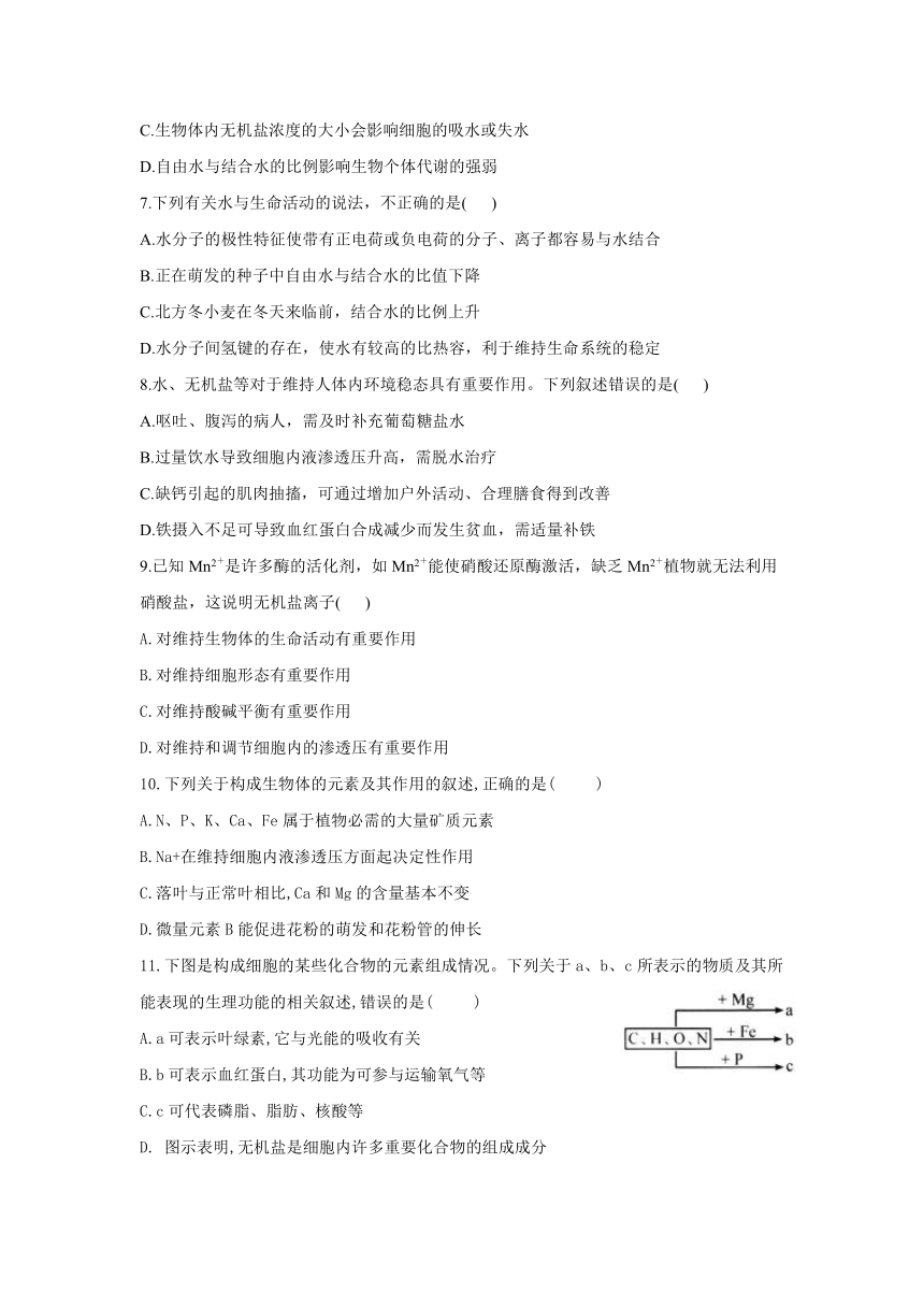 贵州省六盘水外国语高级中学2021-2022学年高一上学期第二次月考生物试卷（Word版含答案）