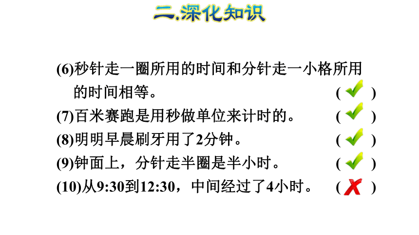 数学三年级上人教版1时分秒的认识课件（31张）