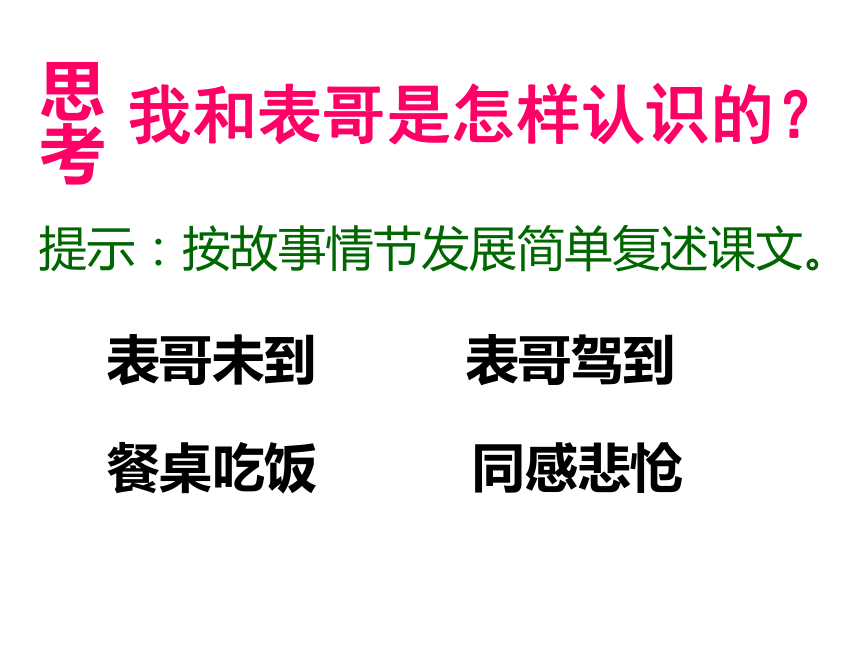 语文七年级上华东师大版1.1《表哥驾到》课件 （共36张PPT）