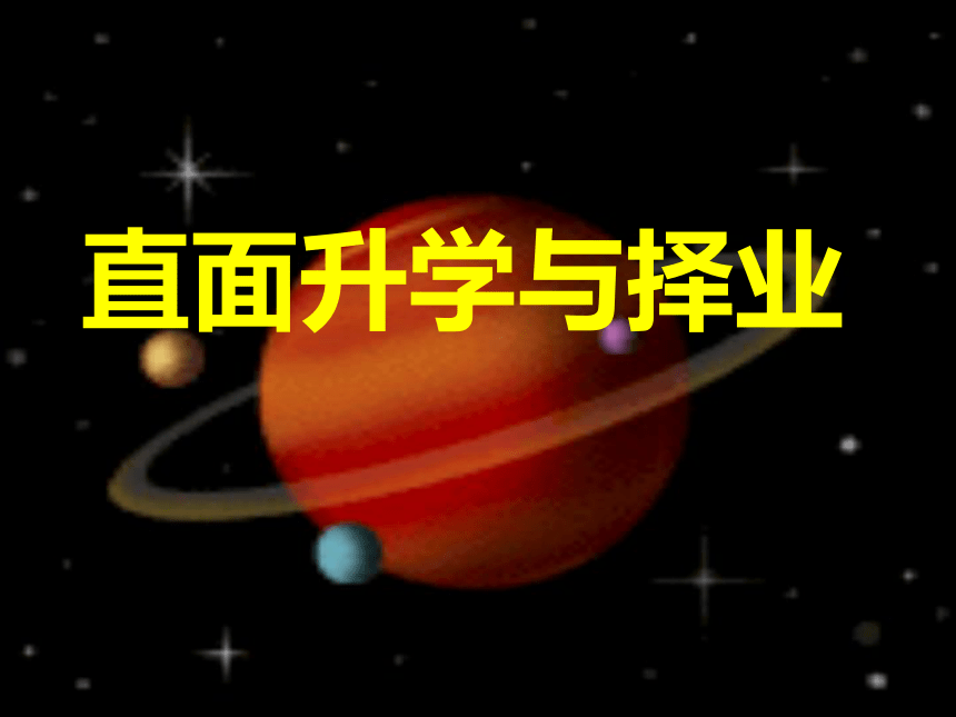 山东省肥城市王庄镇初级中学九年级政治鲁教版全册12.1直面升学与择业课件（共30张PPT）