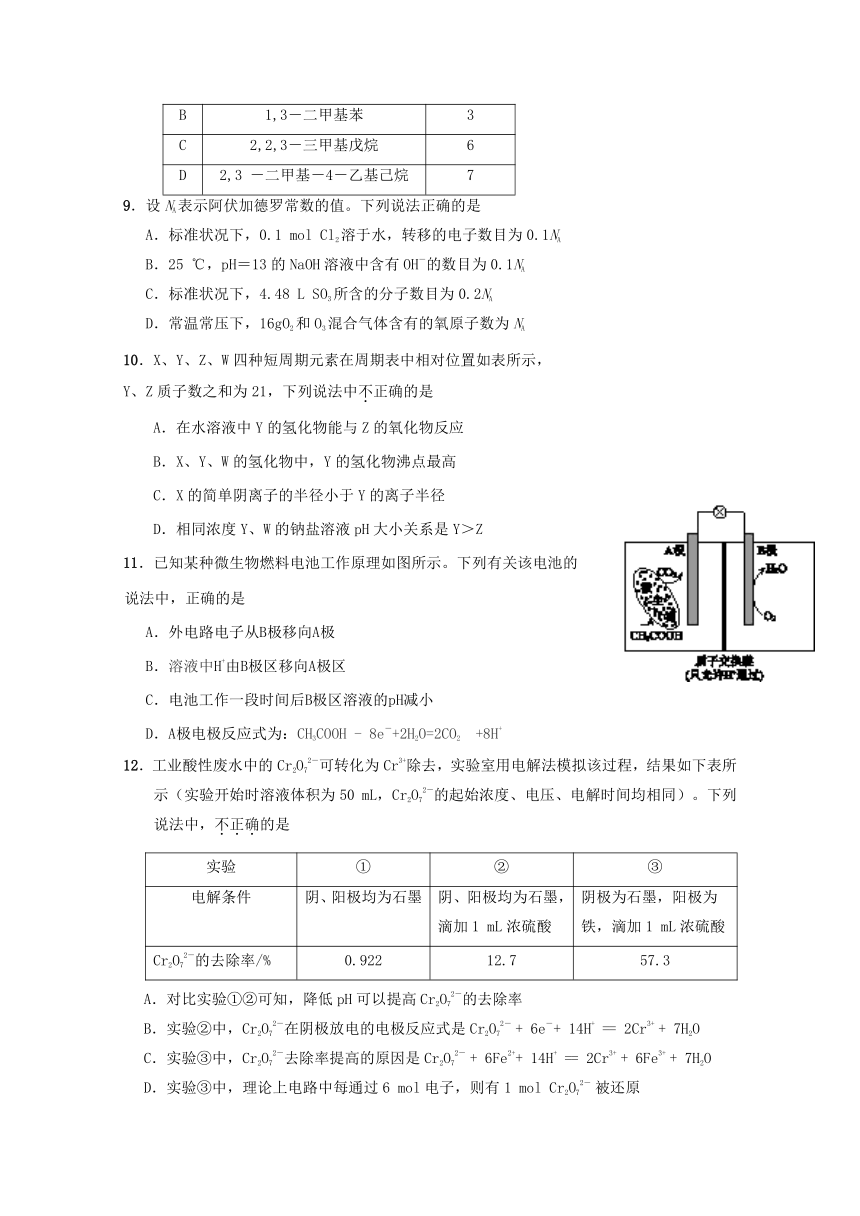 广西陆川县中学2018届高三开学考试理科综合试题+Word版含答案