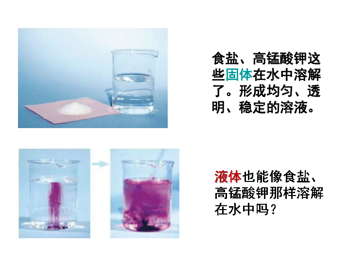 2.3液体之间的溶解现象 课件（8张PPT）