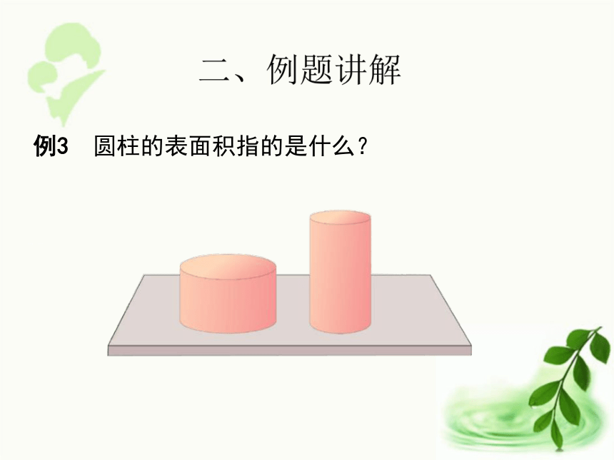 人教版数学六年级下册3.2   圆柱的表面积（例3、例4）（课件22张ppt）