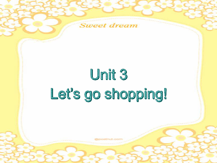 Unit 3 Let’s go shopping.课件（共16张PPT）