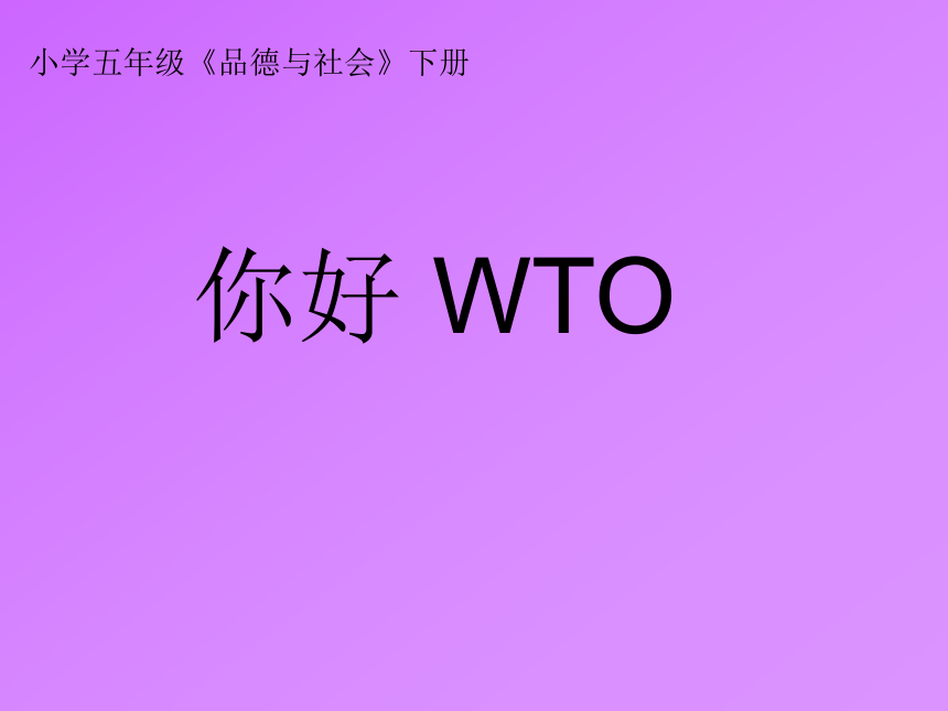 4.你好，WTO 课件