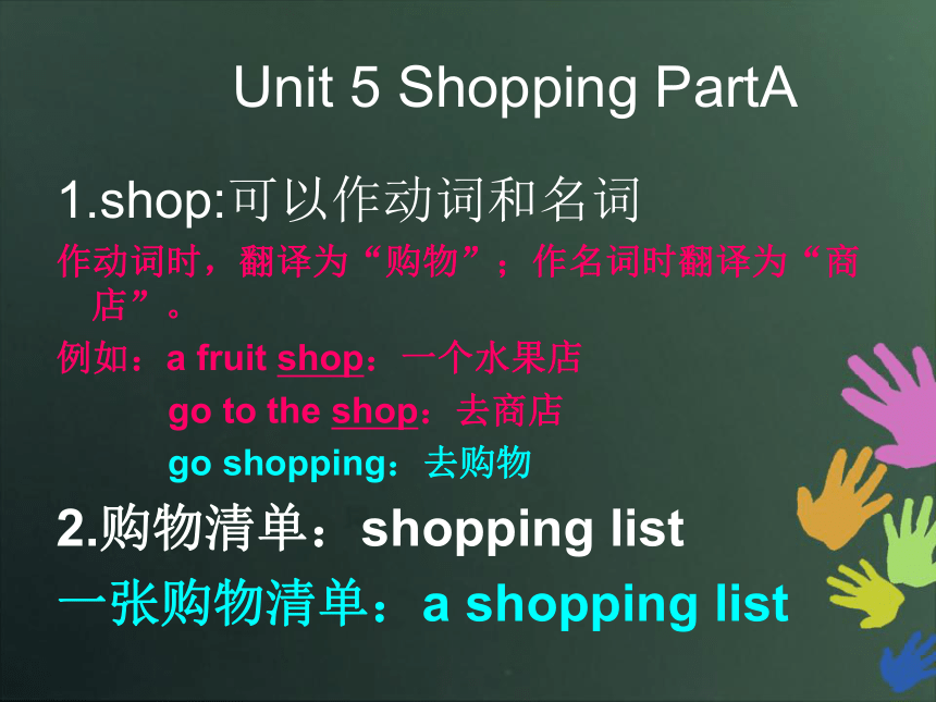 闽教版4B Unit 5 shopping part A课件