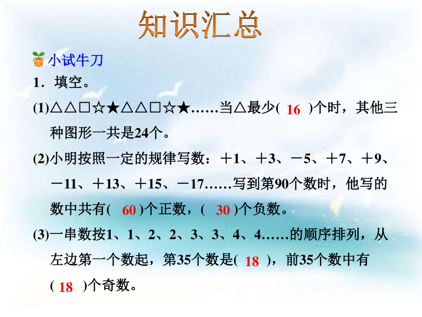 数学六年级下苏教版7 探索规律课件（17张）