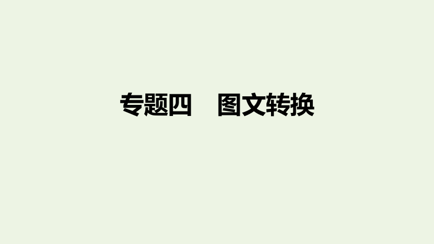 2022届高考语文一轮复习专题四图文转换课件（40张）