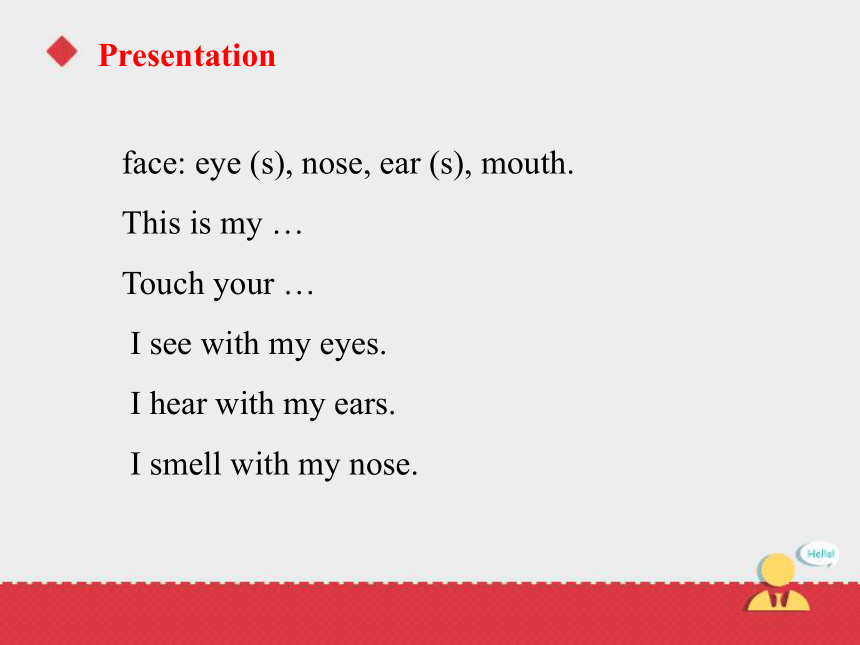 Lesson 12 I Smell with My Nose 第六课时课件