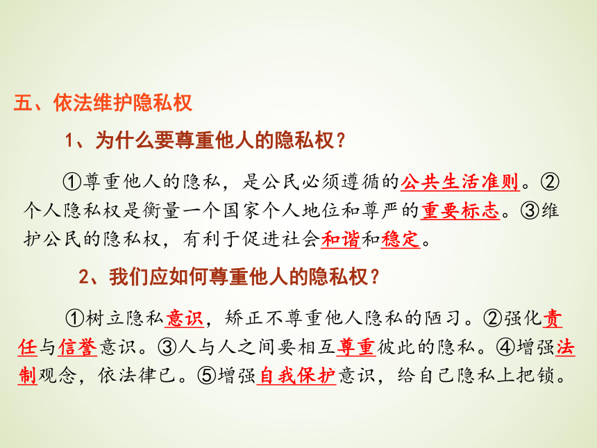 2018年中考政治复习课件第15课时：依法维护人身权利 课件(共30张PPT)