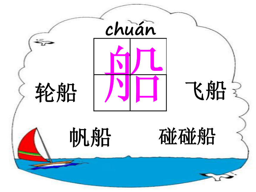 一年级语文上册小小的船课件浙教版