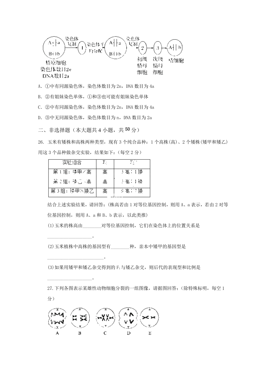 河南省郑州市中原领航实验学校2017-2018学年高二上学期第一次月考生物试题