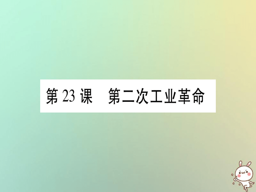 2018秋九年级历史上册第6单元资本主义制度的扩展和第二次工业革命第23课第二次工业革命课件岳麓版