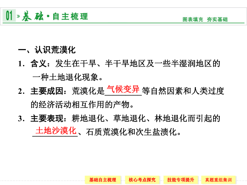 2014届高考地理人教版一轮复习荒漠化的防治——以我国西北地区为例（共42张PPT）