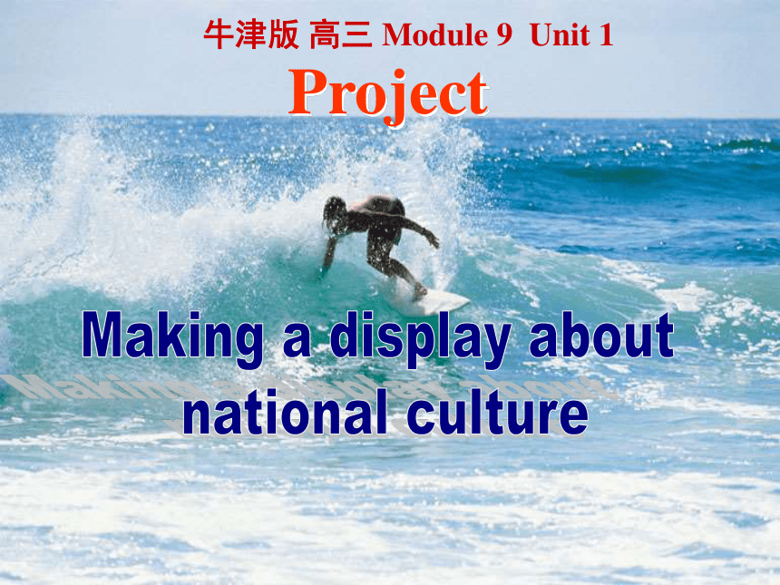 高中英语译林版模块九Unit 1 Other countries, other cultures Project(1) Making a presentation about Chinese cult