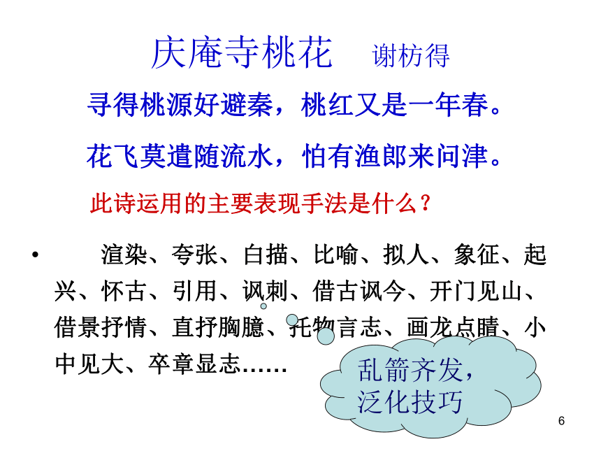 古诗词鉴赏答题模式及例析(共77张PPT)