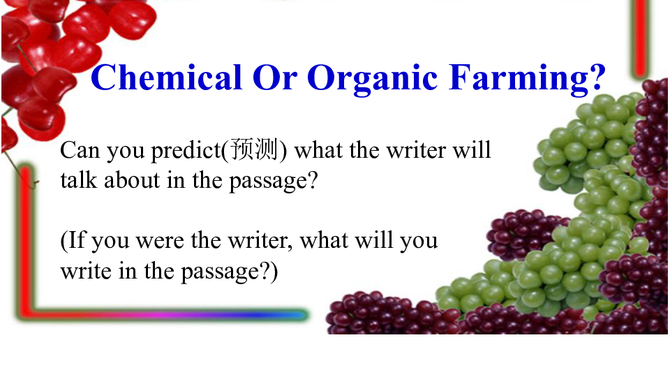 人教高中英语必修4Unit2 Working the land Using language （共15张PPT）