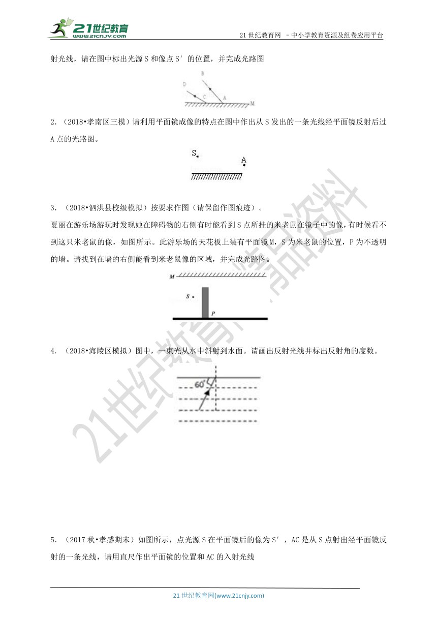 人教版中考物理二模复习专练-专题一  作图问题