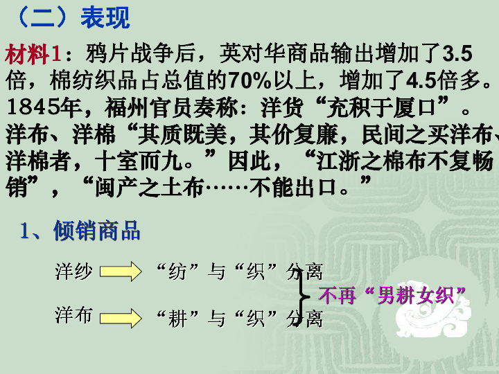 人教版高一历史必修二 第三单元 第9课 近代中国经济结构的变动课件（共49张PPT）