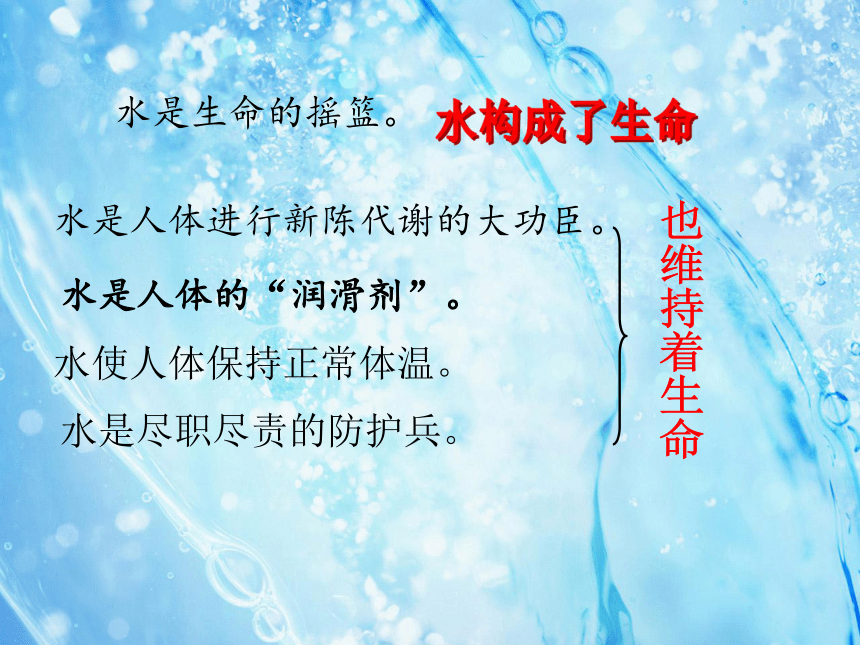 《生命与水》课件