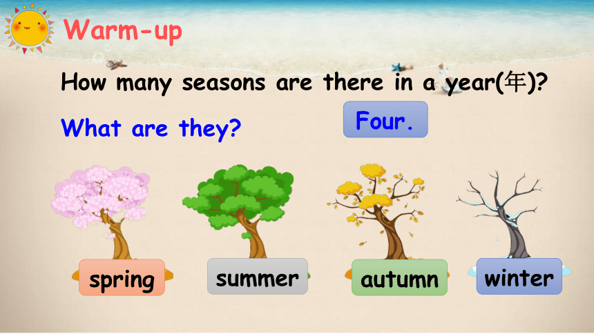 Unit 2 My favourite season PB Let’s learn 课件(共25张PPT)