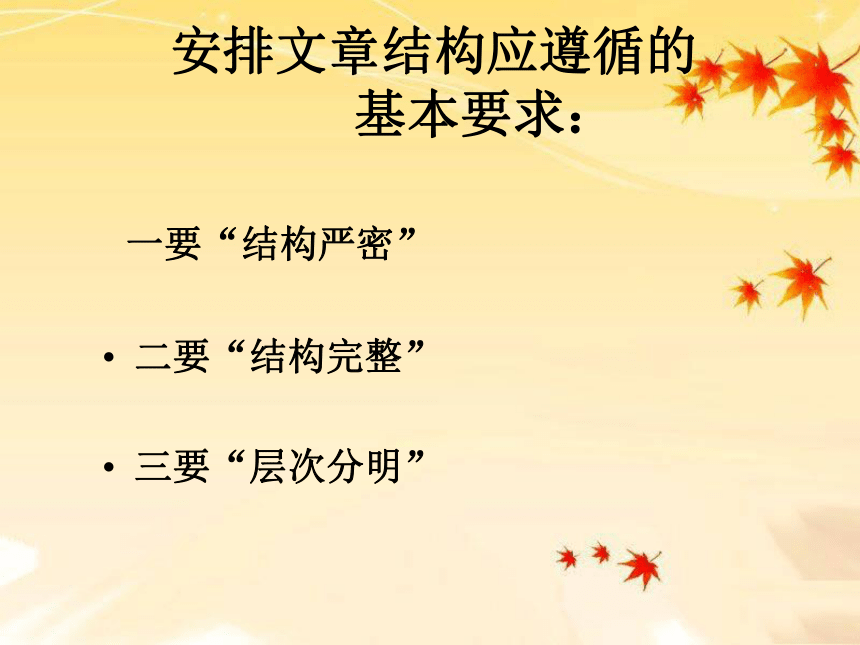 中考语文专题复习课件——合理安排文章的结构课件