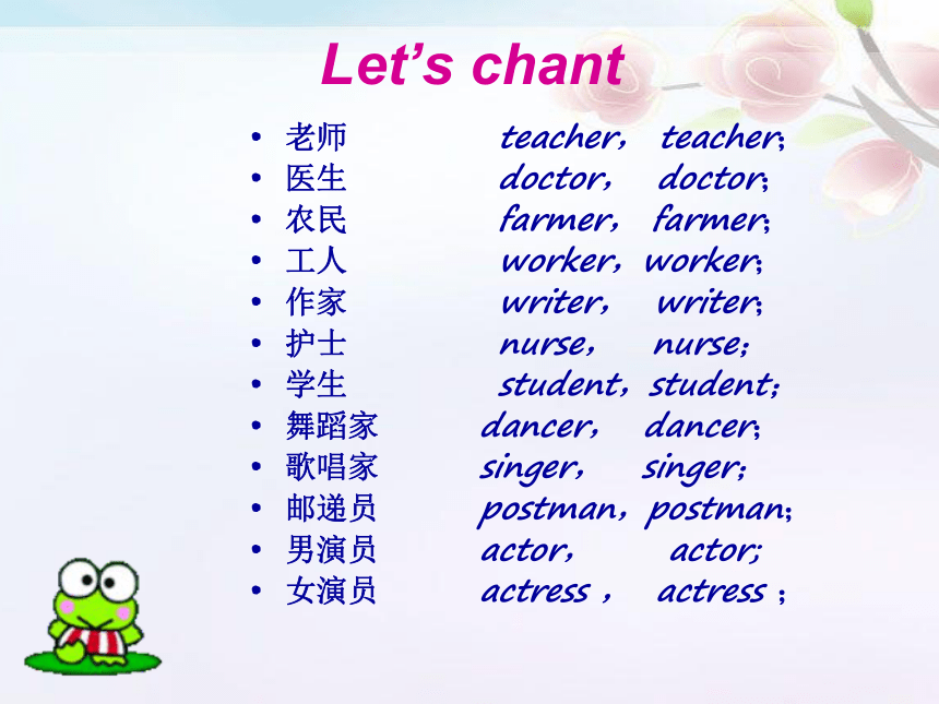 Unit3 My father is a writer (Lesson18) 课件（17张PPT）