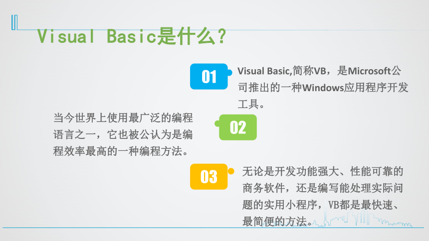 第三课 初识Visual Basic  课件