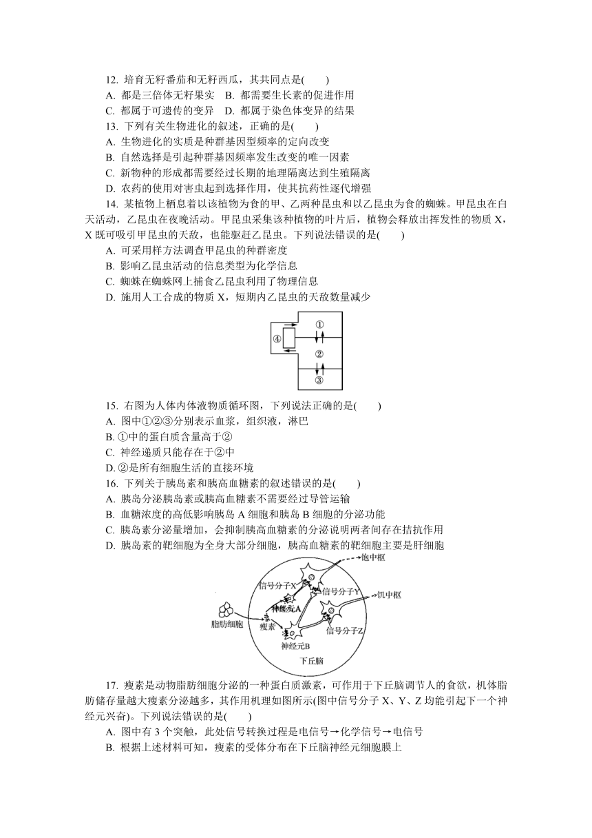 江苏省镇江市2017届高三上学期第一次模拟生物试卷 Word版含答案