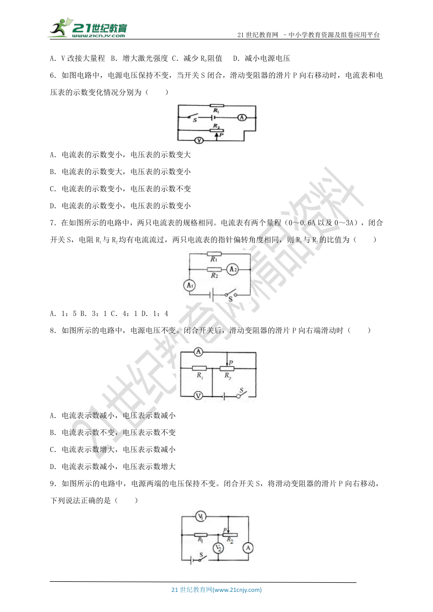 17.2 欧姆定律（能力提升卷）