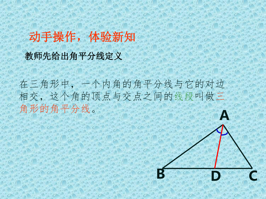 文德中学冀教版七年级数学下册9.3三角形的角平分线、中线和高课件（共29张PPT）