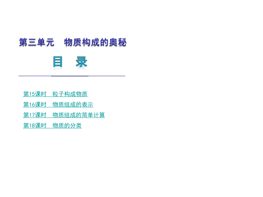 2012年中考一轮复习化学精品课件北京课改版专用（含2011中考真题）第3单元物质构成的奥秘（67张ppt）