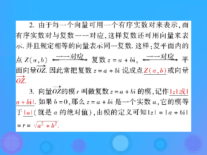 高中數學第三章數系的擴充與複數313複數的幾何意義課件新人教b版選修