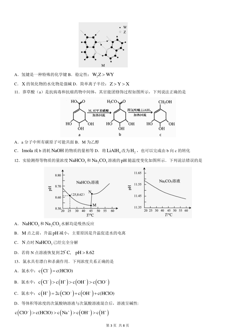 广东省东莞市光明中学2021届高三下学期期初考试化学试题 PDF版含答案