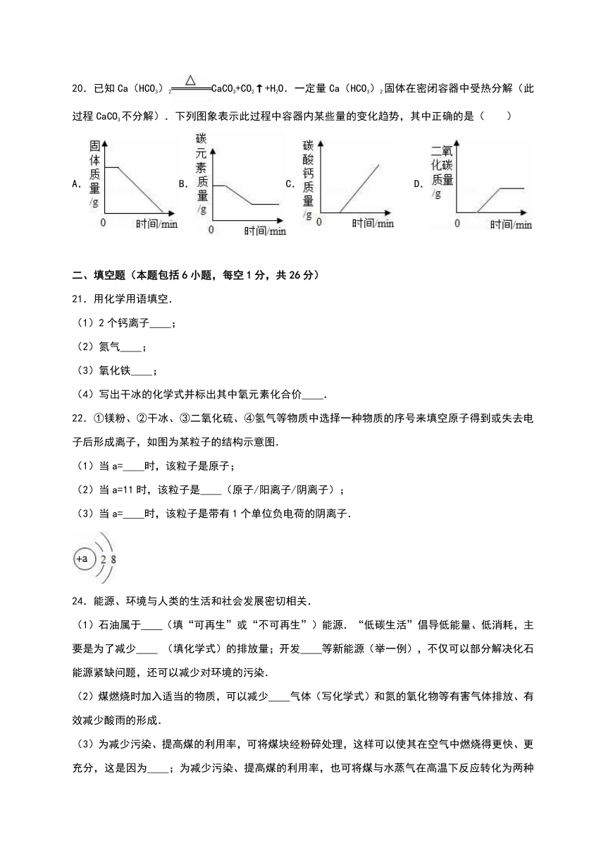 湖南省湘潭市湘潭县2016-2017学年九年级（上）期末化学试卷（解析版）