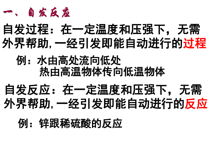 苏教版高中化学选修四 专题2第2单元 化学反应的方向