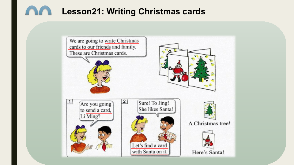 Lesson21 Christmas Cards 课件（15张PPT）