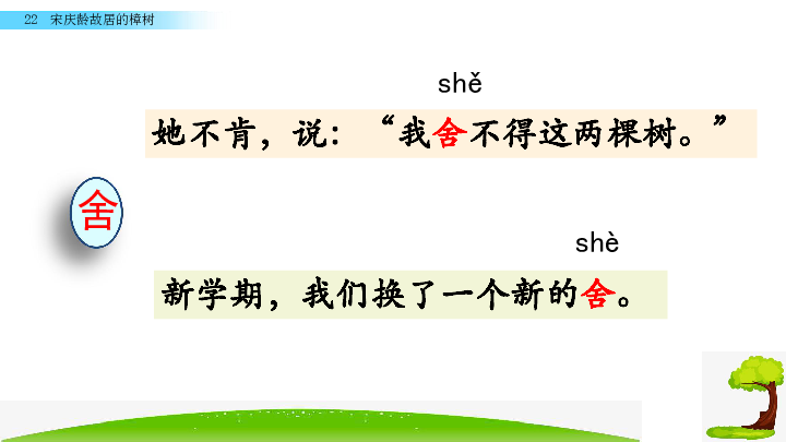 苏教版四年级下册语文课件：22 宋庆龄故居的樟树 (共39张PPT)