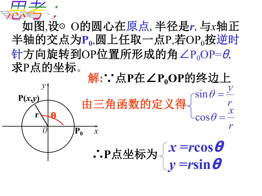 圆的参数方程