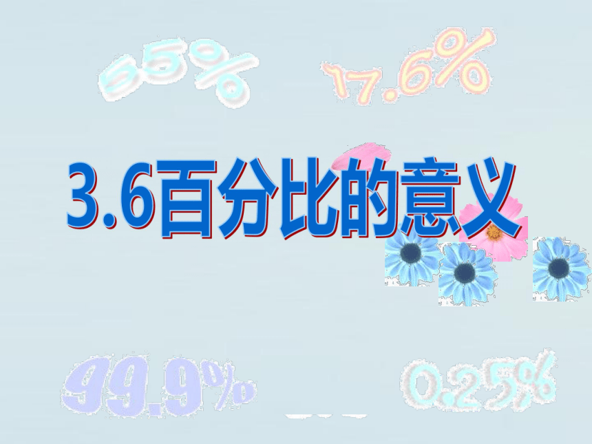 数学六年级上沪教版3.6《百分比的意义》课件（24张）