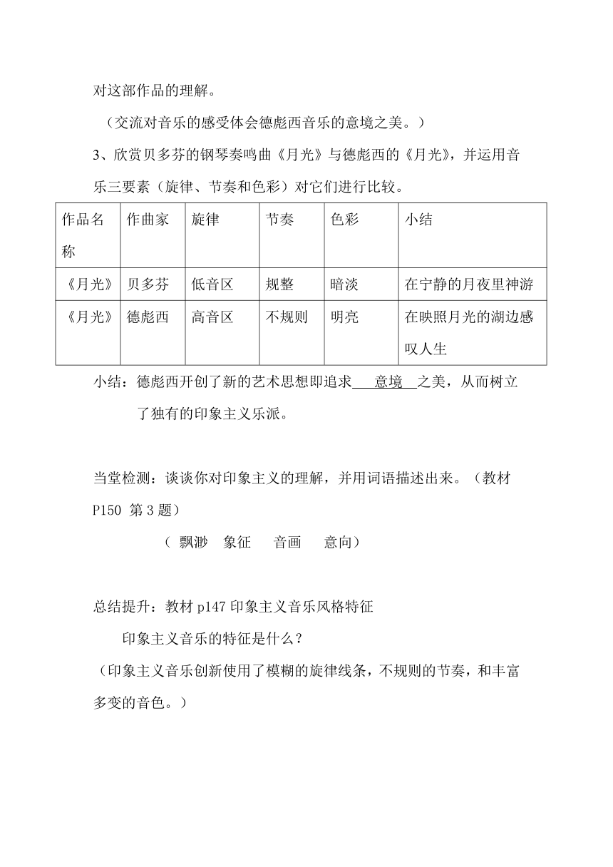 高一年级下学期《音乐鉴赏》全册导学案