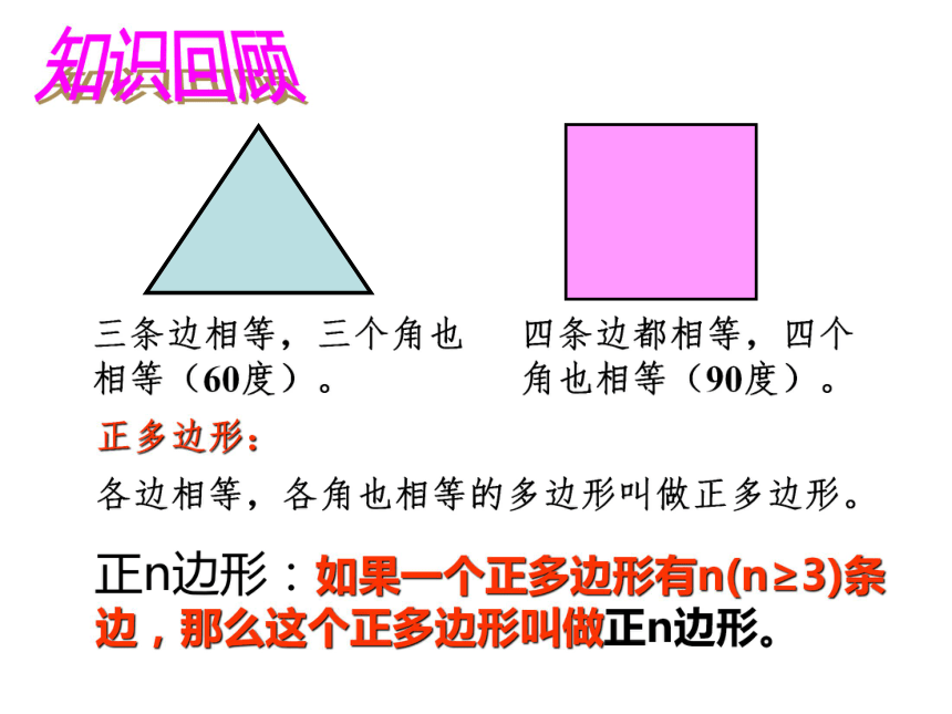 2021-2022学年度沪科版九年级数学下册课件 24.6 正多边形与圆（第1课时）(共16张PPT)