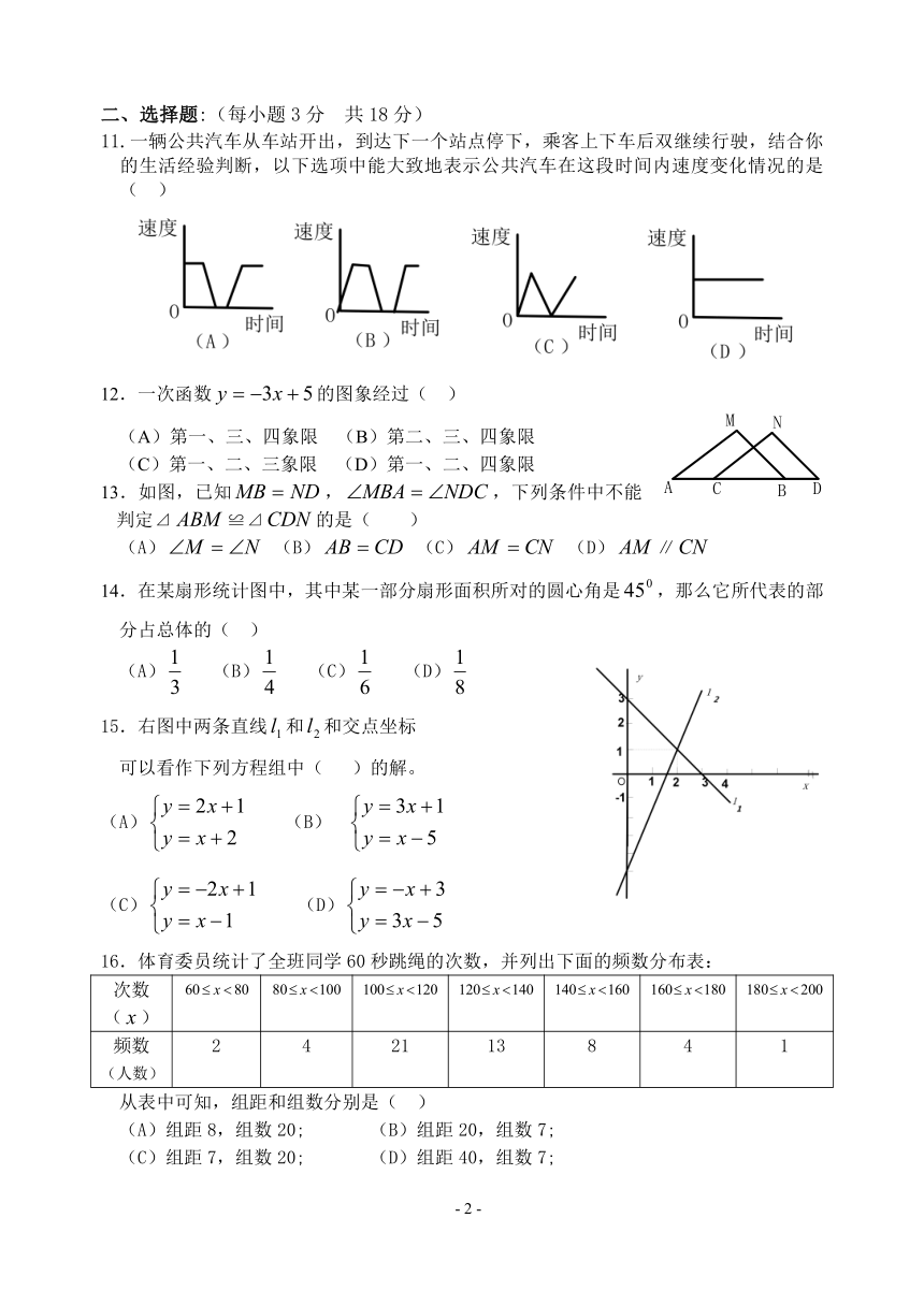 八年级上期期中数学测试题(2)(含答案)[上学期]