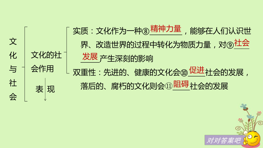 2019届高考政治一轮复习第九单元文化与生活第21课文化与社会课件新人教版必修3(79张)