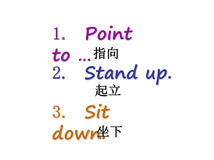 Unit 2  Point to the desk  课件 (共25张PPT)