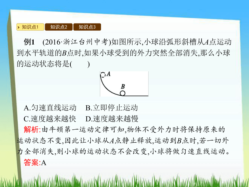 7.3探究物体不受力时怎样运动课件19ppt